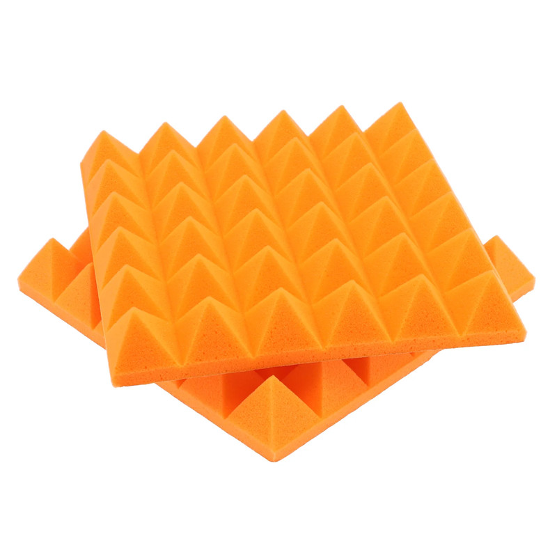 Epic Gamers Sound Proofing Foam w/ Adhesive (2pcs) 30x30x5cm - Orange - عازل صوت